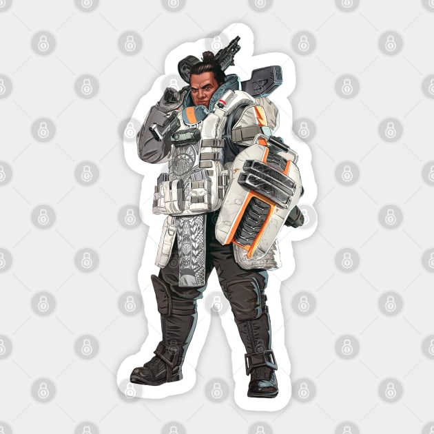 Apex Legends Gibraltar Sticker by Paul Draw